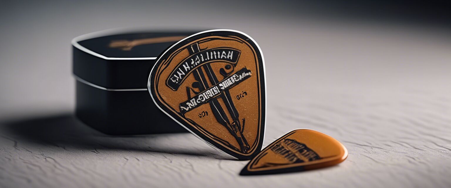 Personalized guitar pick gift idea